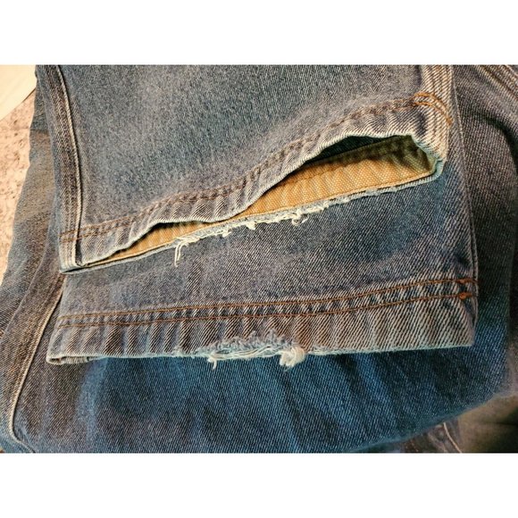 2 pr Duluth Trading Mens Size 44 x 28 Jeans Flex Fire Hose Style 3237-18 Pre-own - Picture 7 of 7